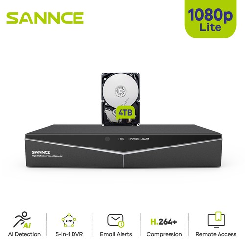 Sannce 16ch 8ch - 8ch, dvr