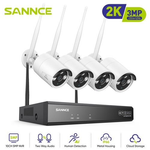 Sannce wireless 5mp 8ch nvr - 5mp,