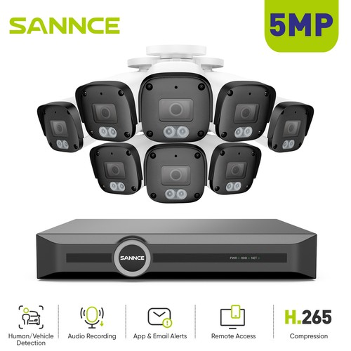 Sannce 5mp poe - 5mp, ip