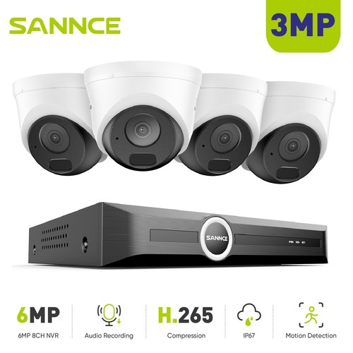 Sannce 8ch nvr - 8ch, poe
