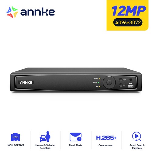 Annke 16ch 12mp nvr poe - nvr, video